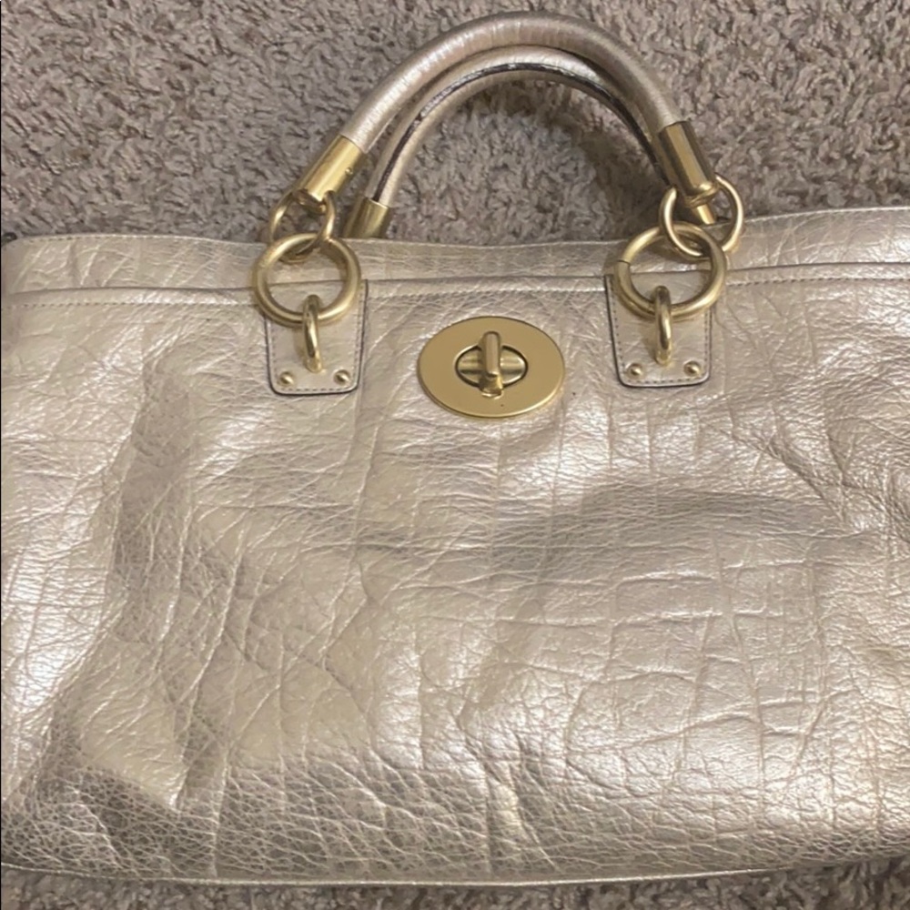 Coach metallic purse